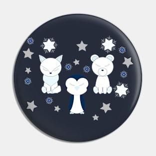 Winter Friends Pin