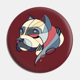 Cubistic dogs Pin