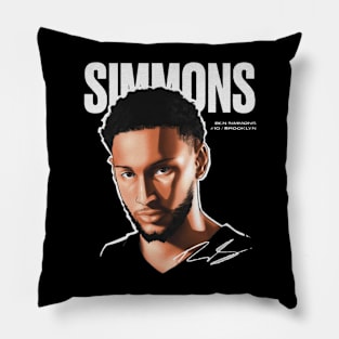 ben simmons game face Pillow