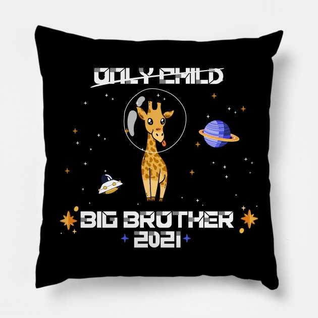 big brother 2021 giraffe astronaut pregancy announcement Pillow by alpmedia