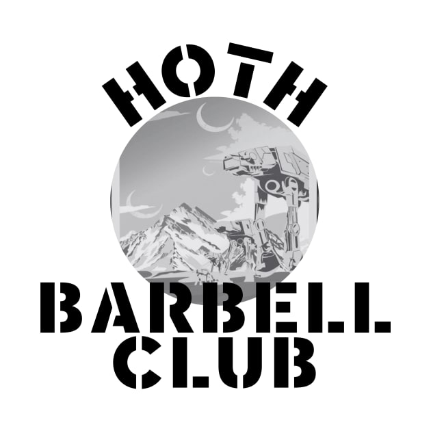 Hoth Barbell Club by ScottLeechShirts