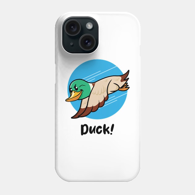 Duck! (on light colors) Phone Case by Messy Nessie