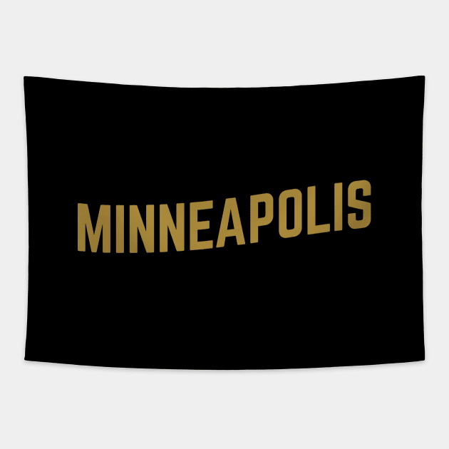 Minneapolis City Typography Tapestry by calebfaires