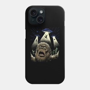 Sasquatch Surprise Abduction Phone Case