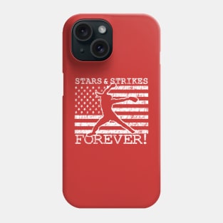 Stars and Strikes Forever Fastpitch Softball Pitcher Patriotic Girls Softball Pitching Phone Case