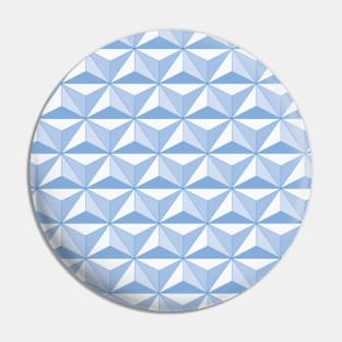 Geodesic Sphere, Light Blue Pin