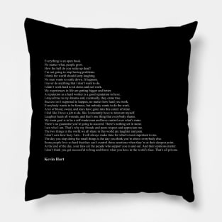 Kevin Hart Quotes Pillow