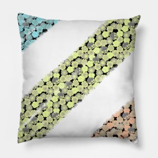 Colorful watercolor floral pattern art Pillow