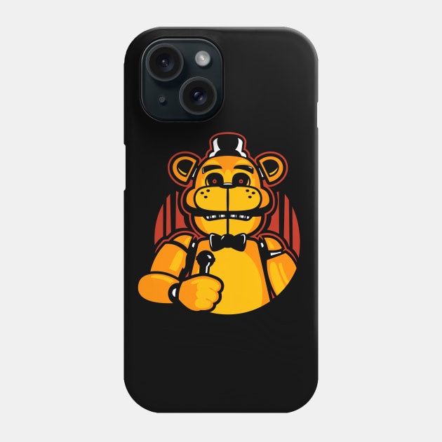 Golden Freddy (Over Color) Phone Case by demonigote