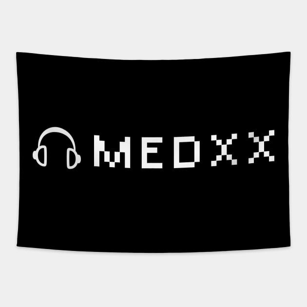 MedXx 16-Bit White Logo Tapestry by MedXx