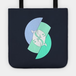 Pisces color spectrum design. Tote