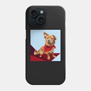 Blue Geo Dog Phone Case