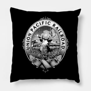 Union Pacific Route Railroad - Retro Pillow