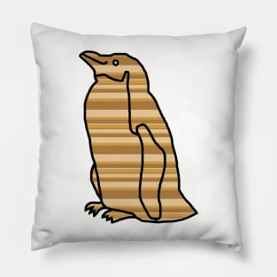 Earth Stripes Penguin Pillow