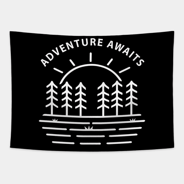 adventure awaits Tapestry by Oatchoco