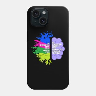 Autism Memory Issues Funny Design Perfect for Autistic People Phone Case