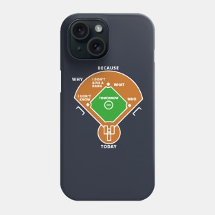 Who's On First Baseball Love Funny Classic Phone Case