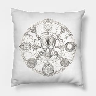 Arcane Occult Symbols on Deathly Die Pillow