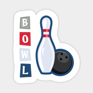 Retro Bowling Magnet