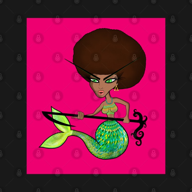 Afro Mermaid by speciezasvisuals