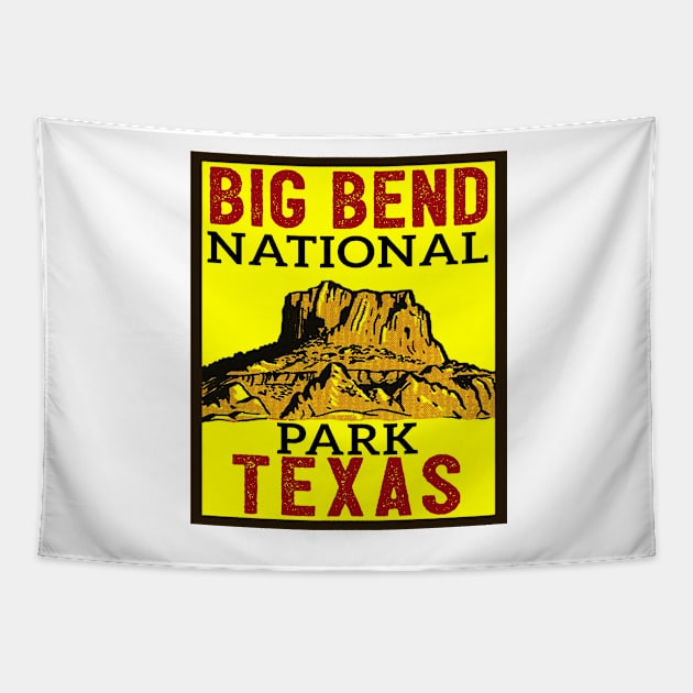 BIG BEND NATIONAL PARK TEXAS Chihuahuan Desert MOUNTAIN Chisos Mountains Tapestry by TravelTime