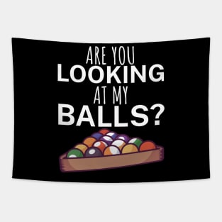 Are you looking at my balls Tapestry