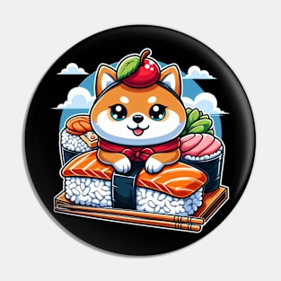 Women’s Cute Kawaii Sushi Shiba Inu Dog Pin