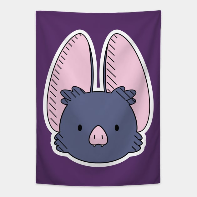 Bat Head Tapestry by naturalhabitatshorts