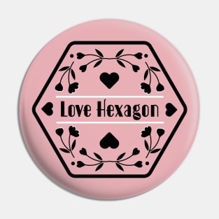 Love Triangle (Hexagon) | Book Tropes | Book themed Pin