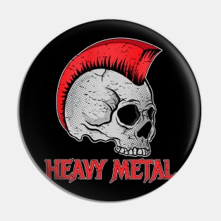 Punker Skull Design Pin