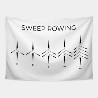 Sweep rowing aesthetic design Tapestry