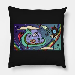 A Vibrant World Pillow