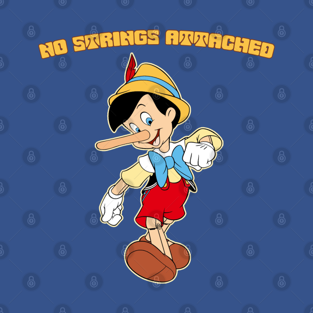 Discover Pinocchio No Strings Attached - Pinocchio - T-Shirt