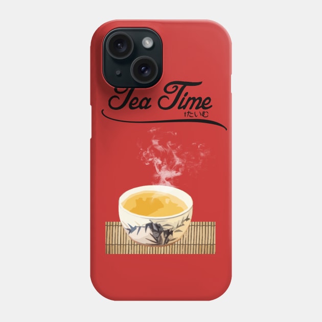 Tea Time Phone Case by Dragons in Space