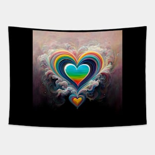 Water Hearts Of Love 3 Tapestry