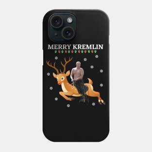 Putin riding reindeer Phone Case