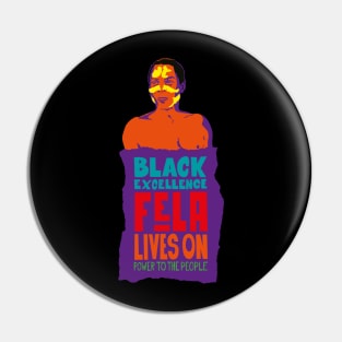 Fela Kuti Tribute Illustration: Black Excellence Lives On Pin