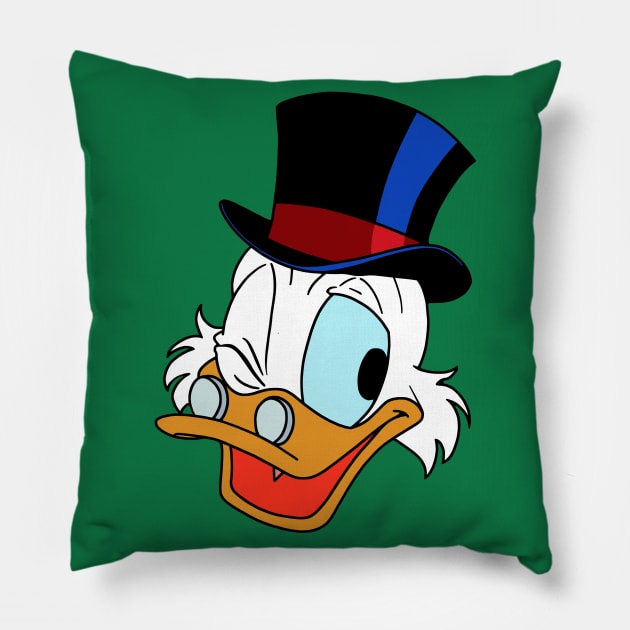 Scrooge McDuck - Head Pillow by BigOrangeShirtShop