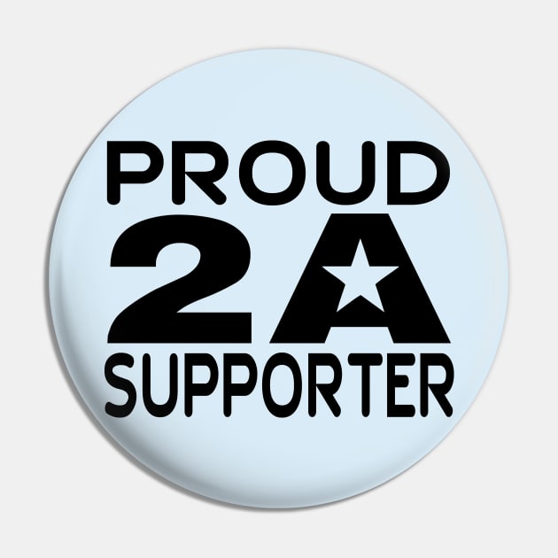 Proud 2A Supporter Pin by Illustratorator