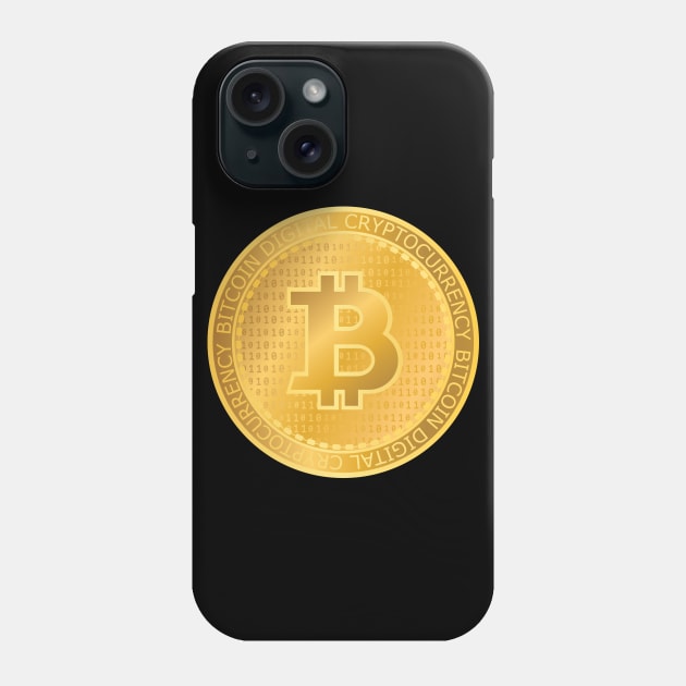 Bitcoin BTC Crypto Digital Gold Phone Case by BitcoinSweatshirts