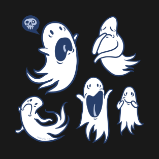 Spooky Cute Ghost Art T-Shirt