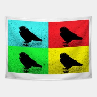 Pop Art Raven Tapestry