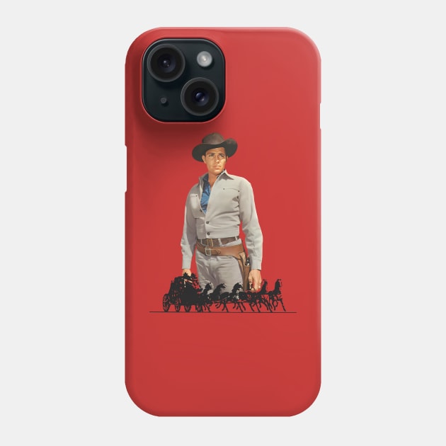 Tales Of Wells Fargo - Dale Robertson - 50s/60s Tv Western Phone Case by wildzerouk