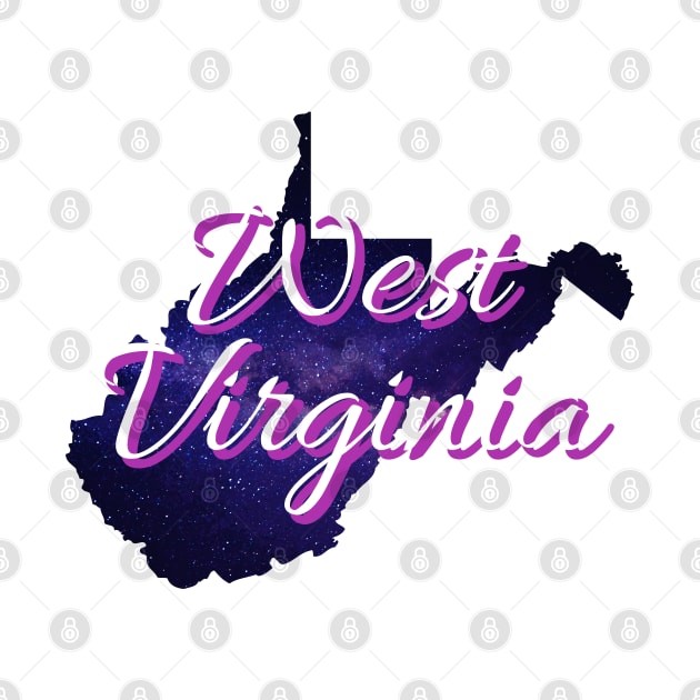 Galactic States - West Virginia by Daniela A. Wolfe Designs