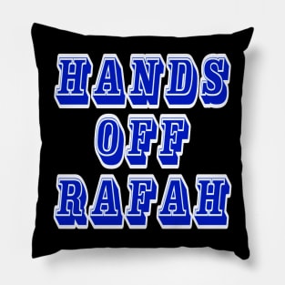 Hands Off Rafah - Back Pillow