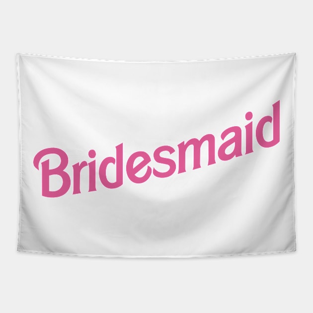 Bridesmaid Barbie logo Tapestry by byb