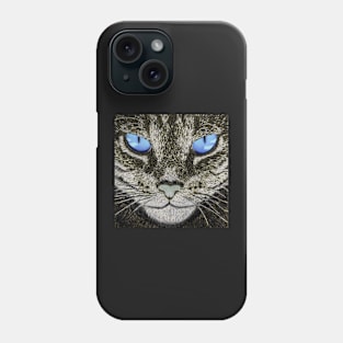 Blue eyed cat Phone Case