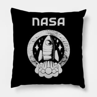 Nasa vintage rocket Pillow