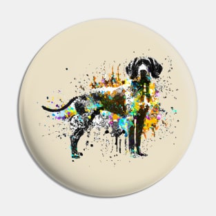 German Shorthaired Pointer Stencil Artwork Pin