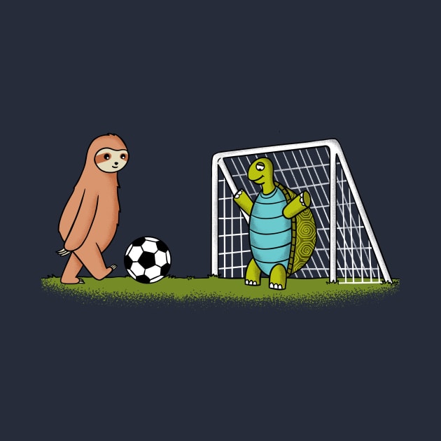 Sloth and turtle football by coffeeman